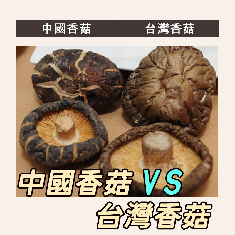 如何分辨中國大陸香菇/台灣香菇呢？